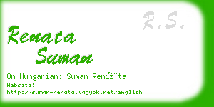 renata suman business card